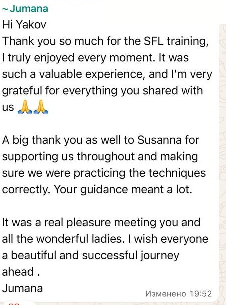 Student review - Jumana